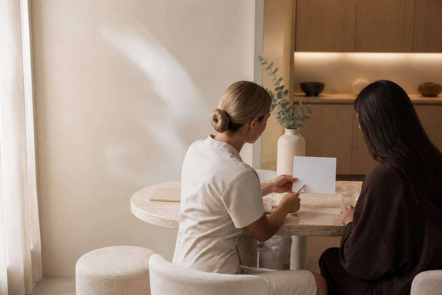 Warm, personalised consultation setting